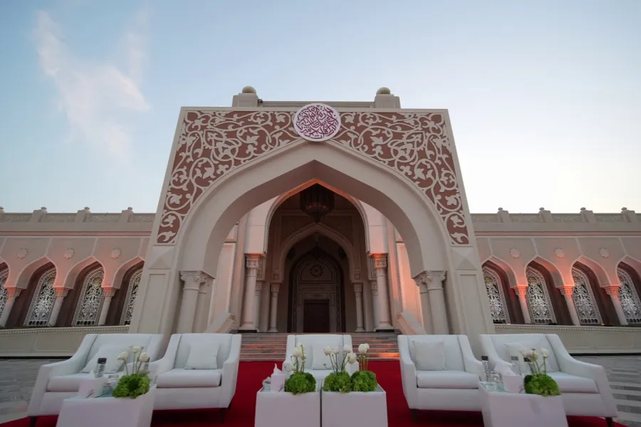 Award ceremony stage produced by Topaz Events in Sharjah